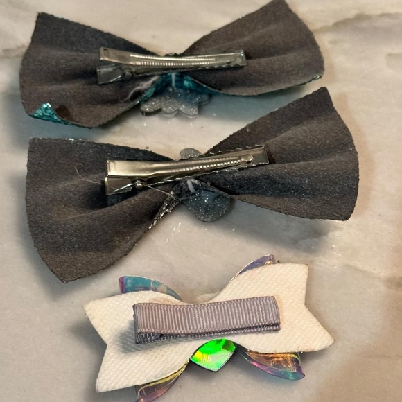 5pc clip on bows Colorful Character Hair Set for girls - Picture 3 of 7